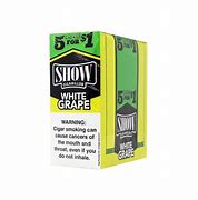 SHOW - SHOW CIGARILLOS 5 FOR $1 WHITE GRAPE